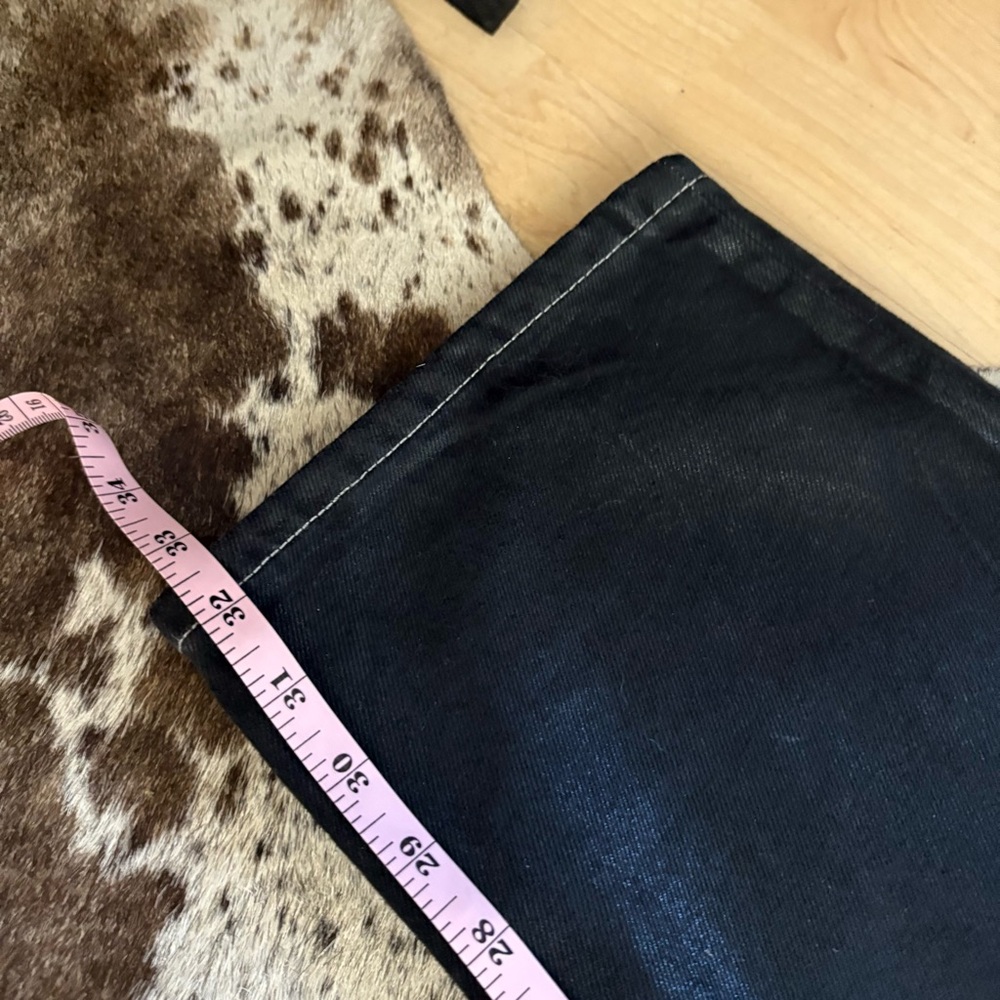 REFORMATION Cynthia High Rise Straight Jeans In Glossy Black Size 30 - Picture 10 of 10
